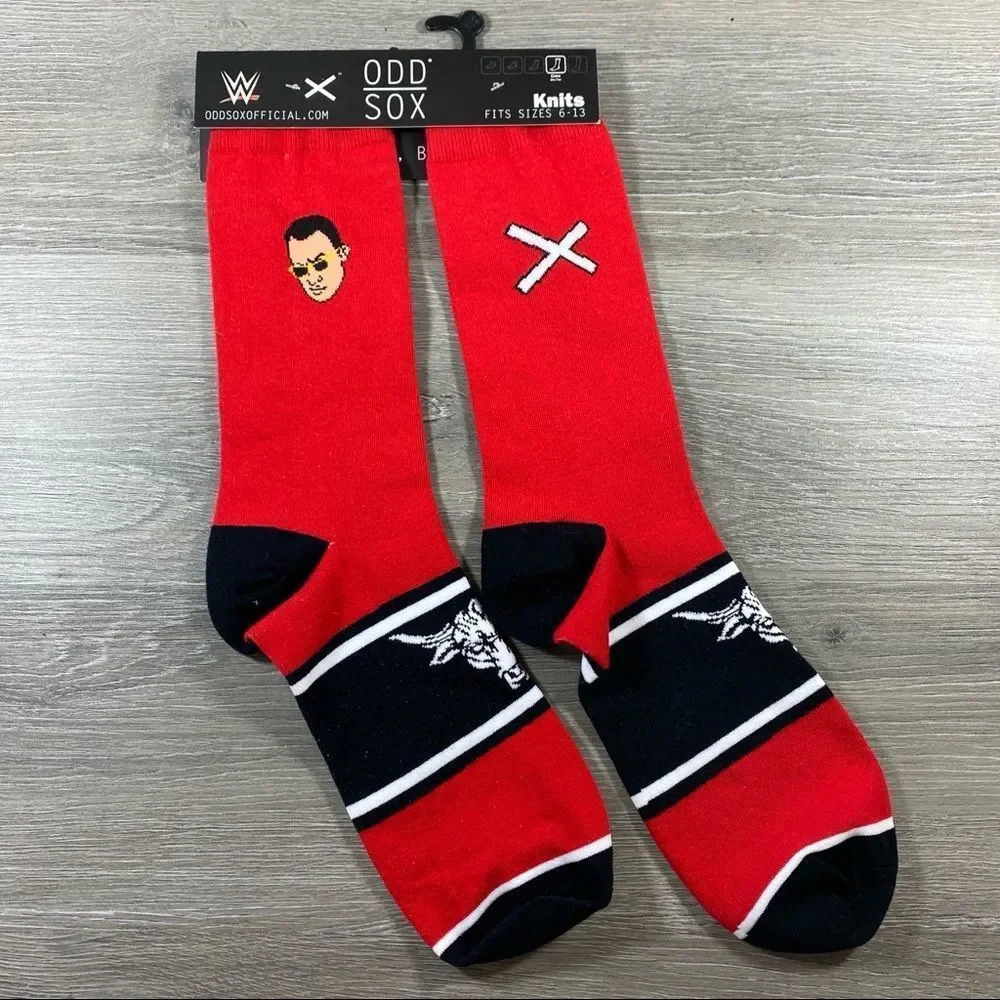 WWE WCW WWF “The Rock” ODD SOX NWT